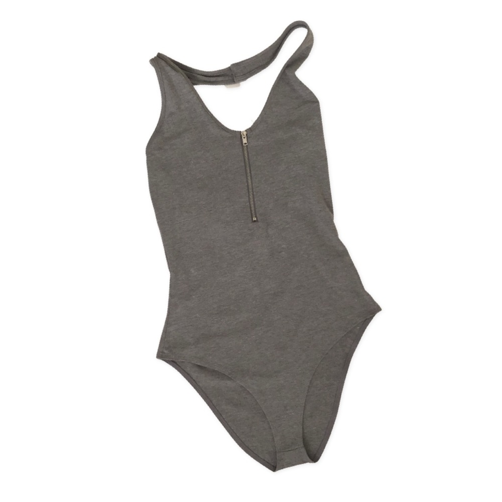 NWT Grey Halter Bodysuit by Forever 21 D10